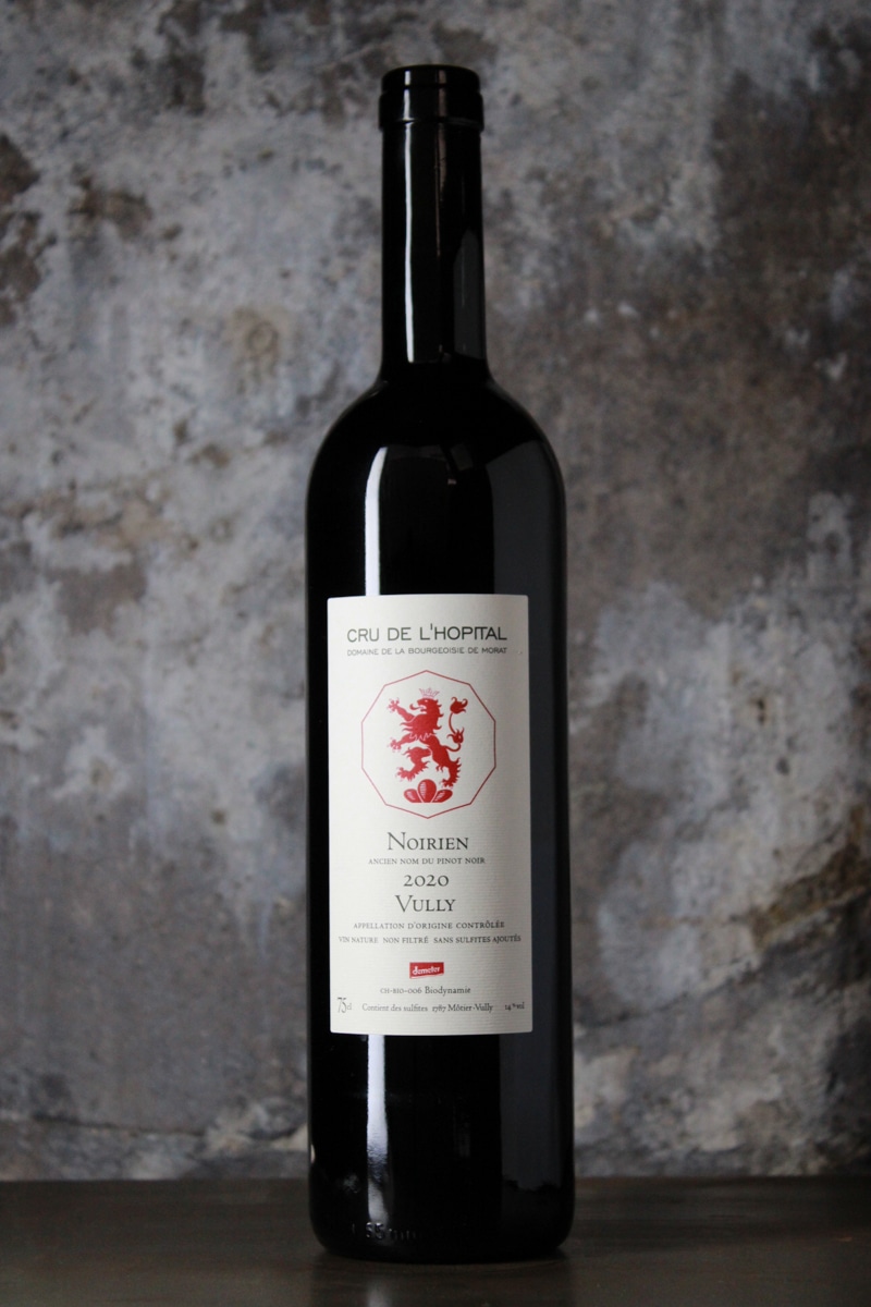 Pinot noir Noirien Vully AOC | 2020 | Cru de l’Hôpital | 75cl | vin rouge