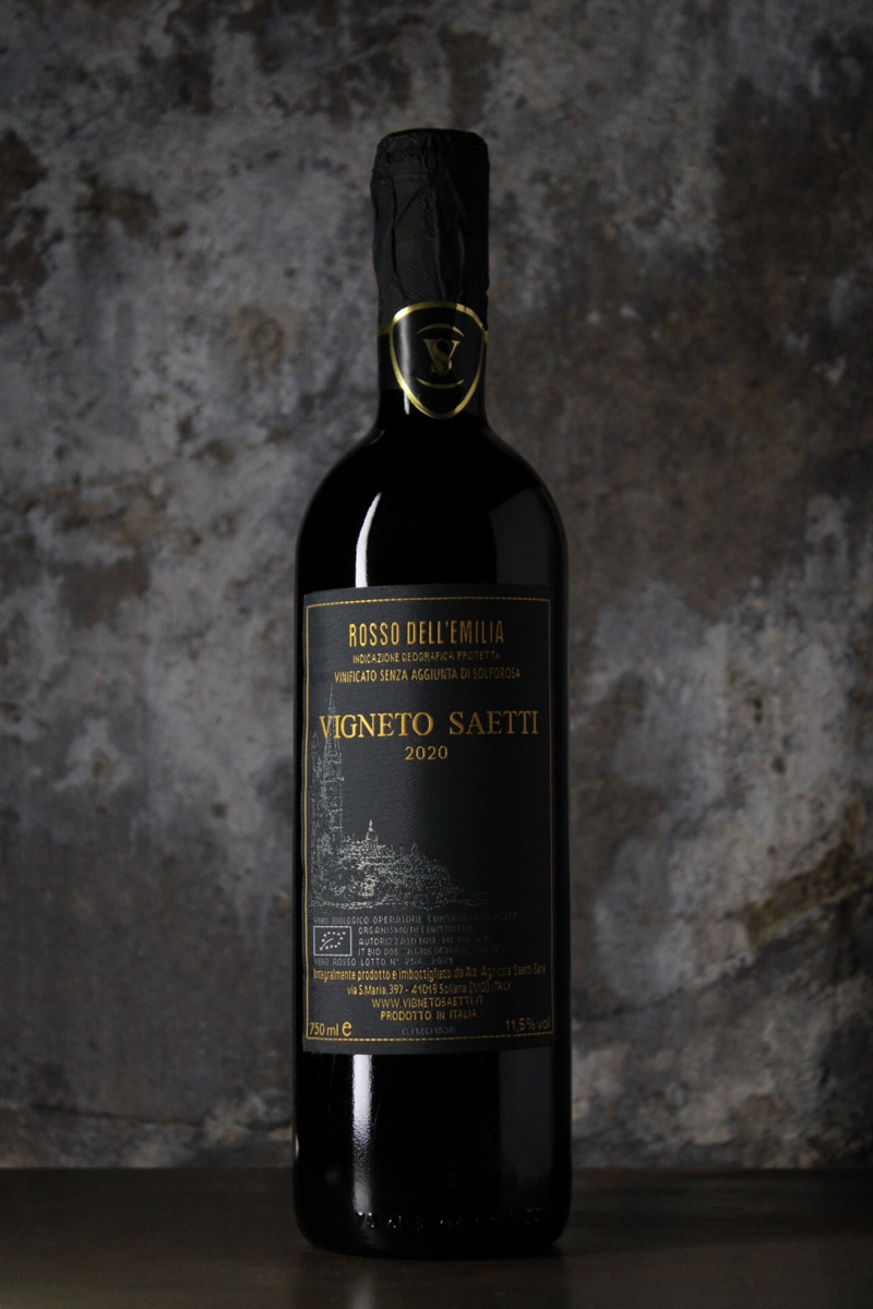 Rosso dell’Emilia IGP | 2020 | Saetti | 75cl | vin rouge
